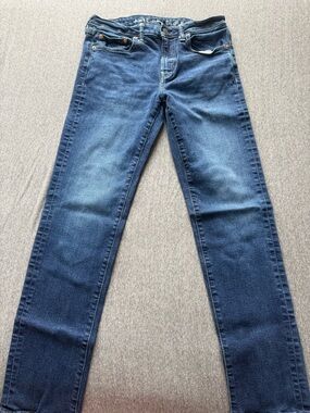 American Eagle Outfitters Slim Straight Jeans in Indigo Wash
